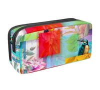 Eslifey Astuccio per matite, grande capacità, con lettere dell'alfabeto latino, astuccio per cancelleria e penne, Multicolore 3, 2.3x8.2x3.9in/6x21x10cm, Beauty Case