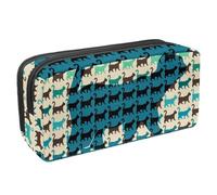 Eslifey Astuccio per matite, grande capacità, con squalo bianco, astuccio per cancelleria e penne, Multicolore 6., 2.3x8.2x3.9in/6x21x10cm, Beauty Case