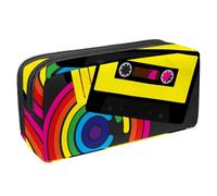 Eslifey Astuccio per matite, grande capacità, con squalo bianco, astuccio per cancelleria e penne, Multicolore 3, 2.3x8.2x3.9in/6x21x10cm, Beauty Case