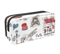 Eslifey Astuccio per matite, gufo, scoiattoli, lumache, noci, rosso, grande capacità, astuccio per cancelleria, portapenne, Multicolore 5., 2.3x8.2x3.9in/6x21x10cm, Beauty Case