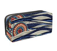 Eslifey Astuccio per matite, motivo astratto a rete con ragno a rete, grande capacità, astuccio per cancelleria, Multicolore 2., 2.3x8.2x3.9in/6x21x10cm, Beauty Case