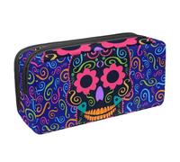 Eslifey Astuccio per matite, motivo con frutta estiva, anguria, kiwi, mele, limone, ananas, grande capacità, astuccio per cancelleria, Multicolore 7, 2.3x8.2x3.9in/6x21x10cm, Beauty Case