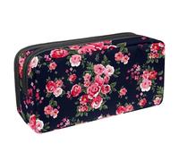 Eslifey Astuccio per matite, motivo floreale astratto caleidoscopio verde, grande capacità, astuccio per cancelleria, portapenne, Multicolore 9, 2.3x8.2x3.9in/6x21x10cm, Beauty Case