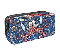 Eslifey Astuccio per matite, simpatico animale con gufo grande occhio rosso blu modello grande capacità astuccio astuccio cancelleria portapenne, Multicolore 7, 2.3x8.2x3.9in/6x21x10cm, Beauty Case