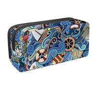 Eslifey Astuccio per matite, simpatico animale con gufo grande occhio rosso blu modello grande capacità astuccio astuccio cancelleria portapenne, Multicolore 8., 2.3x8.2x3.9in/6x21x10cm, Beauty Case
