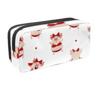 Eslifey Astuccio per matite, teschio messicano del giorno dei morti, motivo vintage, grande capacità, astuccio per cancelleria e penne, Multicolore 10., 2.3x8.2x3.9in/6x21x10cm, Beauty Case