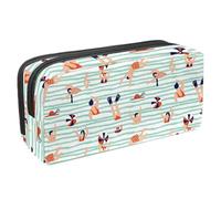 Eslifey Astuccio per matite, teschio messicano del giorno dei morti, motivo vintage, grande capacità, astuccio per cancelleria e penne, Multicolore 9, 2.3x8.2x3.9in/6x21x10cm, Beauty Case