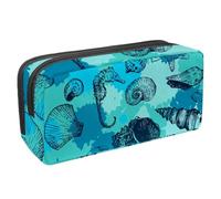 Eslifey Astuccio portamatite, con conchiglie e lumache marine, grande capacità, astuccio per cancelleria, Multicolore 8., 2.3x8.2x3.9in/6x21x10cm, Beauty Case