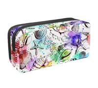 Eslifey Astuccio portamatite, con conchiglie e lumache marine, grande capacità, astuccio per cancelleria, Multicolore 6., 2.3x8.2x3.9in/6x21x10cm, Beauty Case