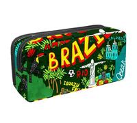 Eslifey Astuccio portamatite, grande capacità, motivo: mappa del continente australiano, astuccio per cancelleria, portapenne, Multicolore 7, 2.3x8.2x3.9in/6x21x10cm, Beauty Case
