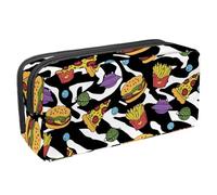 Eslifey Astuccio portamatite, motivo astronave con alieni ufo verde, grande capacità, astuccio per cancelleria e penne, Multicolore 8., 2.3x8.2x3.9in/6x21x10cm, Beauty Case