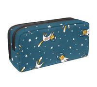 Eslifey Astuccio portamatite, motivo astronave con alieni ufo verde, grande capacità, astuccio per cancelleria e penne, Multicolore 5., 2.3x8.2x3.9in/6x21x10cm, Beauty Case