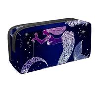 Eslifey Astuccio portamatite, verde alieno UFO luna, grande capacità, astuccio per cancelleria e penne, Multicolore 4., 2.3x8.2x3.9in/6x21x10cm, Beauty Case