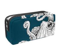 Eslifey Astuccio, Primavera Bianco Giallo e Rosso Fiore Acquerello Pittura Grande Capacità Astuccio Cancelleria Penna Bag, Multicolore 8., 2.3x8.2x3.9in/6x21x10cm, Beauty Case