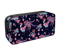 Eslifey Astuccio, Space Man Astronave Rocket Moon Black Hole Stars modello grande capacità astuccio cancelleria penna borsa, Multicolore 7, 2.3x8.2x3.9in/6x21x10cm, Beauty Case