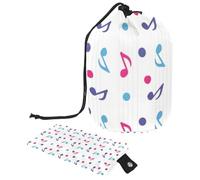 Eslifey Borsa cosmetica con coulisse, borsa portatile a forma di barile, borsa da toilette multifunzionale impermeabile con motivo di draghi cinesi e peonie, Multicolore 9, 9.9x6.9in/25.2x17.6cm