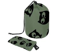 Eslifey Borsa cosmetica con coulisse, borsa portatile a forma di barile, borsa da toilette multifunzionale impermeabile con motivo di draghi cinesi e peonie, Multicolore 6., 9.9x6.9in/25.2x17.6cm