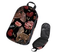 Eslifey Borsa da viaggio organizer per utensili da cucina, animali africani, elefante, borsa portatile per barbecue, kit da cucina, Multicolore 12., 14.7x8.74x2.17in/36x22.2x25.5cm, Organizer per