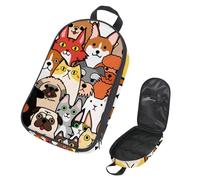 Eslifey Borsa da viaggio organizer per utensili da cucina, animali africani, elefante, borsa portatile per barbecue, kit da cucina, Multicolore 11, 14.7x8.74x2.17in/36x22.2x25.5cm, Organizer per borse