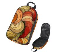 Eslifey Borsa da viaggio organizer per utensili da cucina da campeggio, fiore di geranio colorato, borsa portatile per barbecue, kit da cucina, Multicolore 3, 14.7x8.74x2.17in/36x22.2x25.5cm