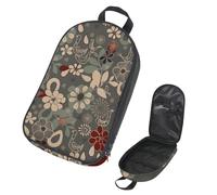 Eslifey Borsa da viaggio organizer per utensili da cucina, in legno, stile vintage, portatile, per barbecue, campeggio, pentole, Multicolore 13, 14.7x8.74x2.17in/36x22.2x25.5cm, Organizer per borse