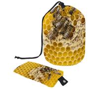 Eslifey Borsa da viaggio per cosmetici, borsa per il trucco, borsa multifunzionale per articoli da toeletta con tasca portaoggetti rotonda, con parole di mare, delfino, tartaruga marina, pesce,