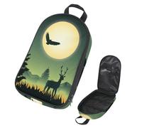 Eslifey Borsa da viaggio per utensili da cucina da campeggio, borsa da viaggio, castello e alberi, borsa portatile per barbecue, kit da cucina, Multicolore 9, 14.7x8.74x2.17in/36x22.2x25.5cm