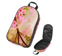 Eslifey Borsa da viaggio per utensili da cucina da campeggio, borsa da viaggio in stile giapponese, motivo floreale con albero di ciliegio, borsa portatile per barbecue, campeggio, pentole