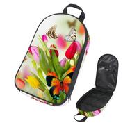Eslifey Borsa da viaggio per utensili da cucina da campeggio, borsa da viaggio in stile giapponese, motivo floreale con albero di ciliegio, borsa portatile per barbecue, campeggio, pentole