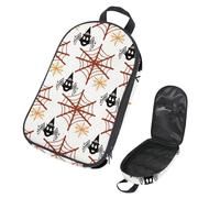 Eslifey Borsa da viaggio per utensili da cucina da campeggio, borsa da viaggio, pittura in fiore disegno pavone, borsa portatile per barbecue, campeggio, pentole kit da cucina, Multicolore 8