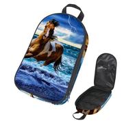 Eslifey Borsa da viaggio per utensili da cucina da campeggio, borsa da viaggio, pittura in fiore disegno pavone, borsa portatile per barbecue, campeggio, pentole kit da cucina, Multicolore 15