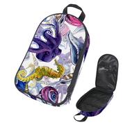 Eslifey Borsa da viaggio per utensili da cucina da campeggio, borsa portatile estiva colorata con ananas per barbecue da campeggio kit da cucina, Multicolore 6., 14.7x8.74x2.17in/36x22.2x25.5cm