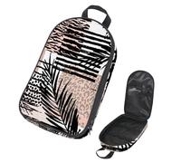 Eslifey Borsa da viaggio per utensili da cucina da campeggio, con fenicottero tropicale e foglie di monstera, borsa portatile per barbecue, kit da cucina, Multicolore 3, 14.7x8.74x2.17in
