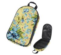 Eslifey Borsa da viaggio per utensili da cucina da campeggio, con fiori blu e boccioli di sfocatura, portatile, per barbecue, campeggio, pentole, Multicolore 4., 14.7x8.74x2.17in/36x22.2x25.5cm