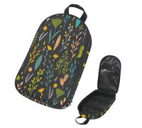 Eslifey Borsa da viaggio per utensili da cucina da campeggio, con fiori gialli, borsa portatile per barbecue, kit da cucina, Multicolore 1., 14.7x8.74x2.17in/36x22.2x25.5cm, Organizer per borse