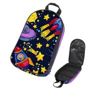 Eslifey Borsa da viaggio per utensili da cucina da campeggio, con motivo alieno, portatile, per barbecue, campeggio, pentole, Multicolore 2., 14.7x8.74x2.17in/36x22.2x25.5cm, Organizer per borse