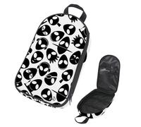 Eslifey Borsa da viaggio per utensili da cucina da campeggio, con motivo alieno, portatile, per barbecue, campeggio, pentole, Multicolore 1., 14.7x8.74x2.17in/36x22.2x25.5cm, Organizer per borse