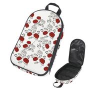 Eslifey Borsa da viaggio per utensili da cucina da campeggio, con rose e foglie, borsa portatile per barbecue, kit da cucina, Multicolore 11, 14.7x8.74x2.17in/36x22.2x25.5cm, Organizer per borse