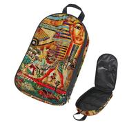 Eslifey Borsa da viaggio per utensili da cucina da campeggio, l'arte di Dophins che nuota in un oceano blu, borsa portatile per barbecue, campeggio, pentole kit da cucina, Multicolore 15