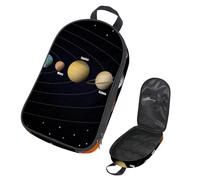 Eslifey Borsa da viaggio per utensili da cucina da campeggio, l'arte di Dophins che nuota in un oceano blu, borsa portatile per barbecue, campeggio, pentole kit da cucina, Multicolore 4