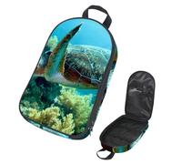 Eslifey Borsa da viaggio per utensili da cucina da campeggio, l'arte di Dophins che nuota in un oceano blu, borsa portatile per barbecue, campeggio, pentole kit da cucina, Multicolore 7