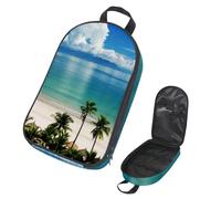 Eslifey Borsa da viaggio per utensili da cucina da campeggio, l'arte di Dophins che nuota in un oceano blu, borsa portatile per barbecue, campeggio, pentole kit da cucina, Multicolore 3