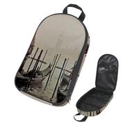 Eslifey Borsa da viaggio per utensili da cucina da campeggio, l'arte di Dophins che nuota in un oceano blu, borsa portatile per barbecue, campeggio, pentole kit da cucina, Multicolore 14