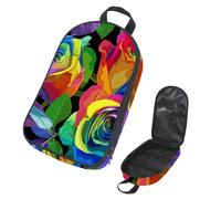 Eslifey Borsa da viaggio per utensili da cucina da campeggio, modello Parigi, borsa portatile per barbecue, kit da cucina, Multicolore 13, 14.7x8.74x2.17in/36x22.2x25.5cm, Organizer per borse