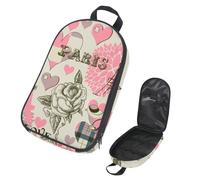 Eslifey Borsa da viaggio per utensili da cucina da campeggio, modello Parigi, borsa portatile per barbecue, kit da cucina, Multicolore 1., 14.7x8.74x2.17in/36x22.2x25.5cm, Organizer per borse
