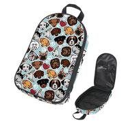 Eslifey Borsa da viaggio per utensili da cucina da campeggio, motivo a pois e margherite, borsa portatile per barbecue, kit da cucina, Multicolore 13, 14.7x8.74x2.17in/36x22.2x25.5cm, Organizer per