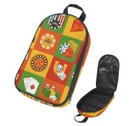 Eslifey Borsa da viaggio per utensili da cucina, da campeggio, poker, craps, borsa portatile per barbecue, kit da cucina, Multicolore 1., 14.7x8.74x2.17in/36x22.2x25.5cm, Organizer per borse