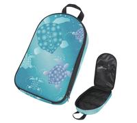 Eslifey Borsa da viaggio per utensili da cucina da viaggio, borsa da viaggio con farfalla verde, borsa portatile per barbecue, kit da cucina, Multicolore 13, 14.7x8.74x2.17in/36x22.2x25.5cm, Organizer