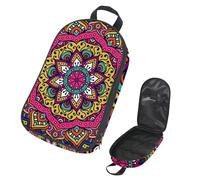 Eslifey Borsa da viaggio per utensili da cucina, organizer da viaggio, mandala indiano psichedelico, borsa portatile per barbecue, campeggio, pentole kit da cucina, Multicolore 1., 14.7x8.74x2.17in