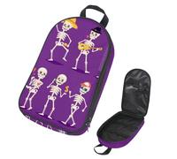 Eslifey Borsa organizer per utensili da cucina da campeggio, coppia romantica scheletrata, borsa portatile per barbecue, kit da cucina, Multicolore 1., 14.7x8.74x2.17in/36x22.2x25.5cm, Organizer per